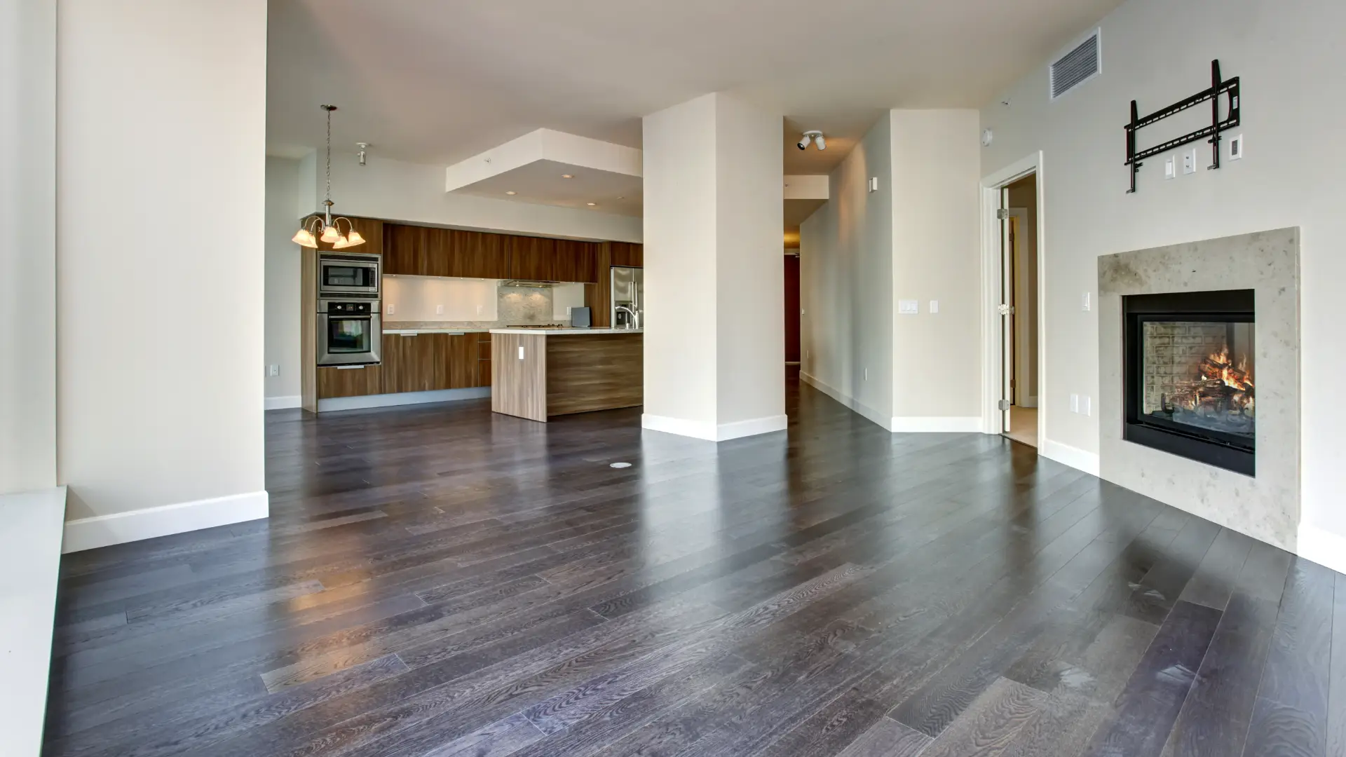 LVP flooring installation in South Austin living room
